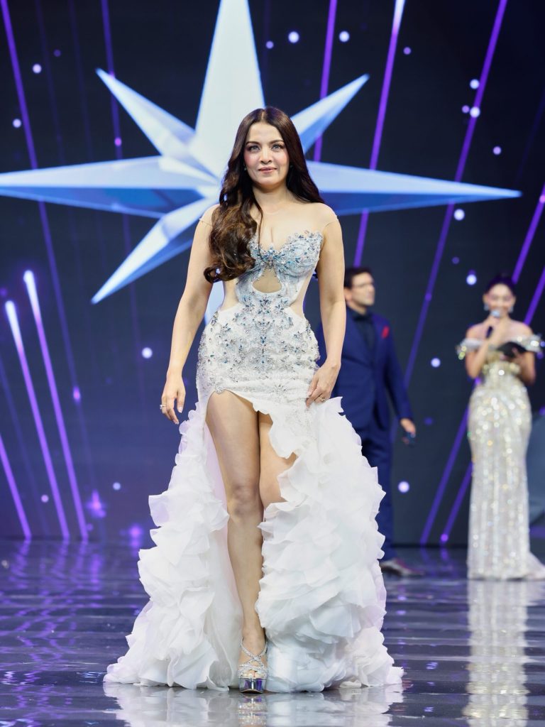 Celina Jaitly on stage at Miss Universe India 2026